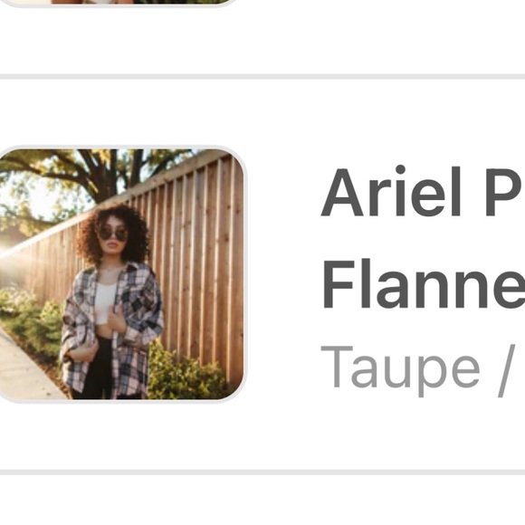 The Post brand, Ariel Plaid Oversized Flannel, size small - Picture 4 of 5